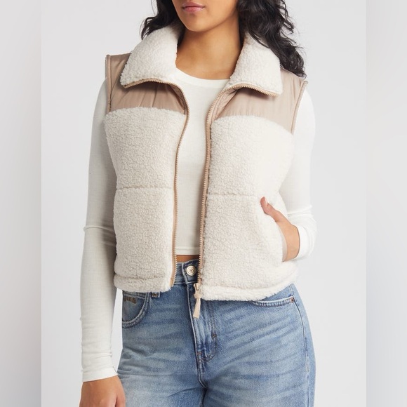 Thread & Supply Jackets & Blazers - Thread & Supply Cream and Tan Vest